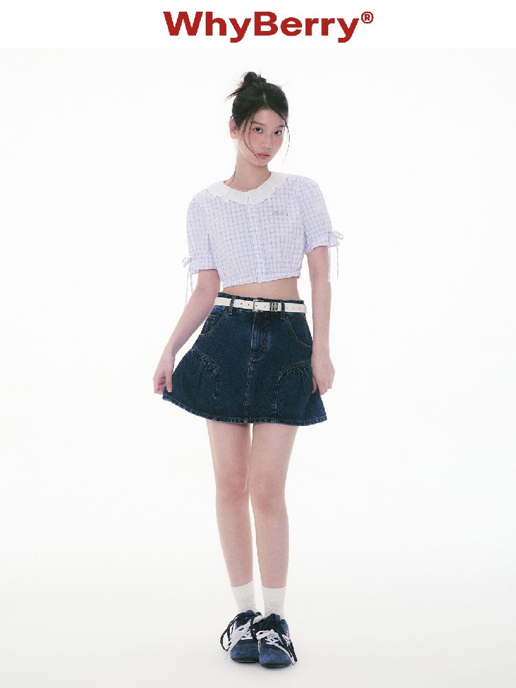Bubble Sleeve Short Sleeve Blouse【s0000011996】