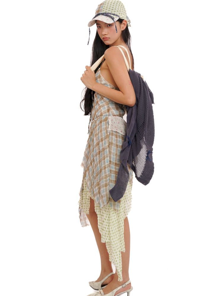 Layered hem irregular halter dress【s0000013449】