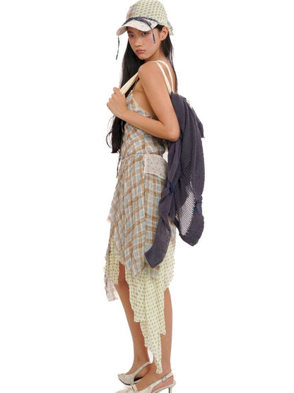 Layered hem irregular halter dress【s0000013449】