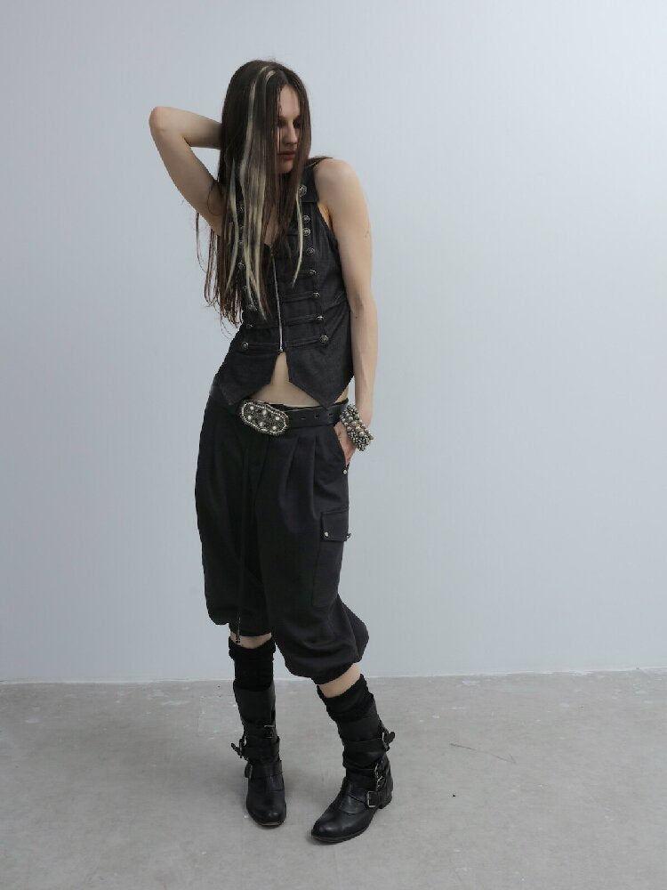 Cargo Pocket Loose Suit Pants【s0000016571】