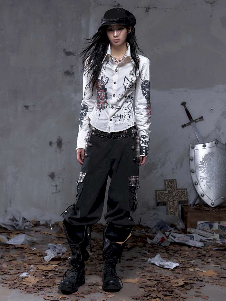 Slim-Fit Long-Sleeve Shirt Top【s0000014471】