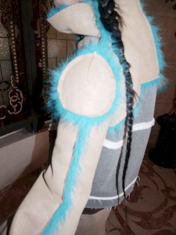 Fur Paneled Polar Fleece Coat【s0000015148】