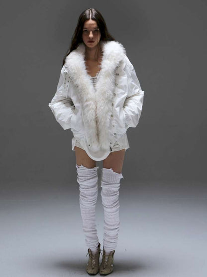 Loose Oversized Fur Collar Down Jacket【s0000014709】
