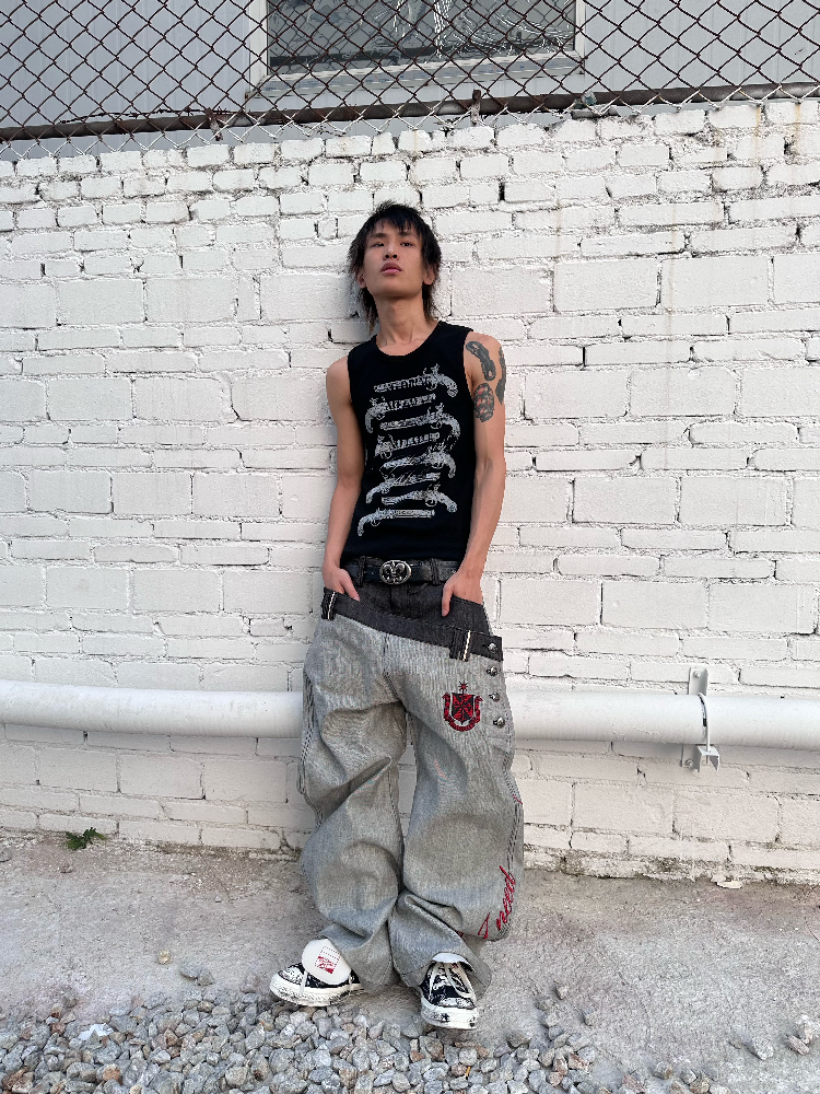Full Solo Fire Gun Sleeveless Vest【s0000016967】
