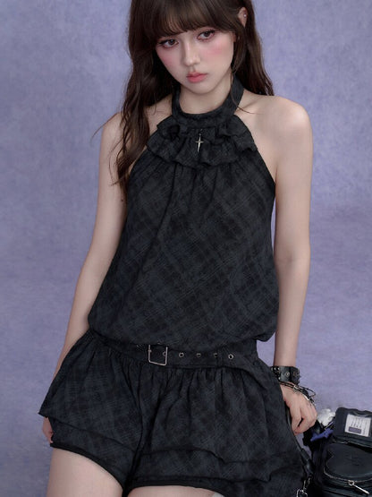 Old Fashioned Sweetheart Halter Dress【s0000017286】