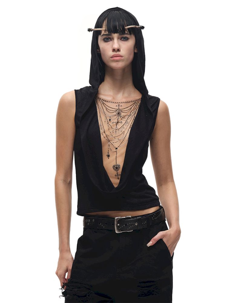 Necklace Rhinestone Swing Neck Vest【s0000012605】