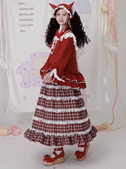 Lolita Showa-Era Girl Adorable Niche Half-Skirt【s0000014105】