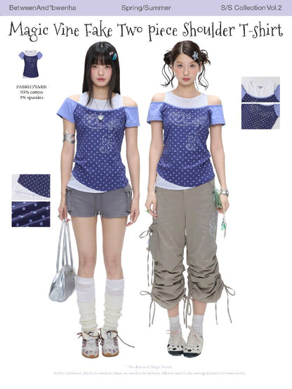 Asian Short Sleeve Two Piece T-Shirt【s0000016404】