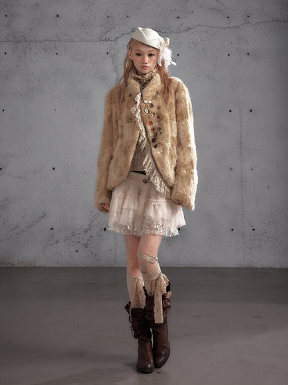 Plush Eco-Friendly Fur Coat【s0000019161】