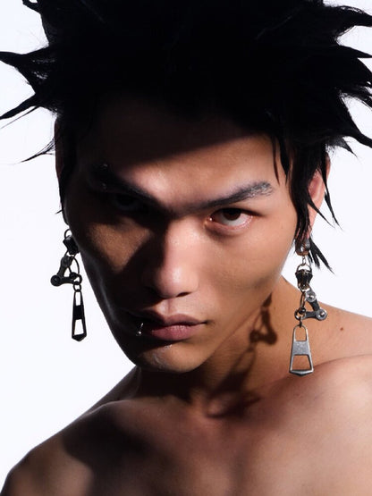Futuristic Reworked Ear Clips Studs【s0000018876】