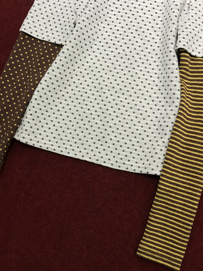 Old Polka Dot Stripe Turtle Top【s0000018671】