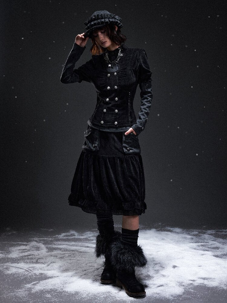 Vintage Light Corduroy A-Line Skirt【s0000019292】