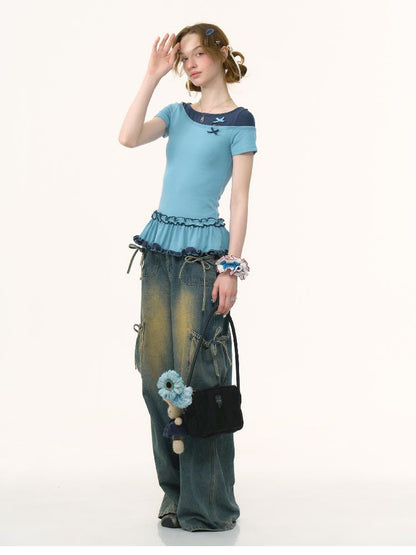 Round Neck Short Sleeve T-shirt【s0000012242】