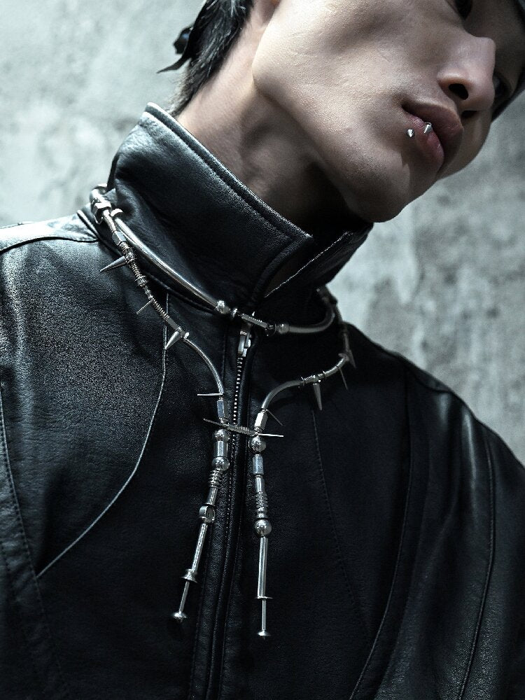 Mechanical Punk Style Sweater Chain Necklace【s0000018869】
