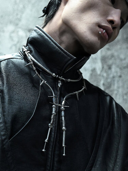 Mechanical Punk Style Sweater Chain Necklace【s0000018869】