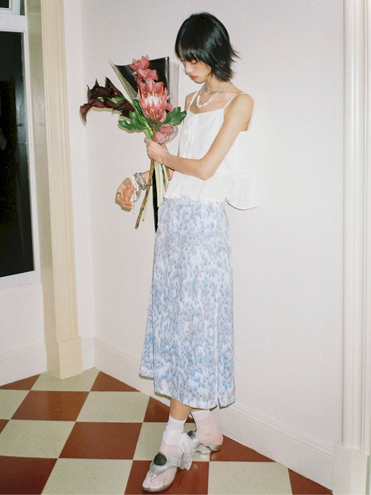 Pure white strapless tops【s0000012956】