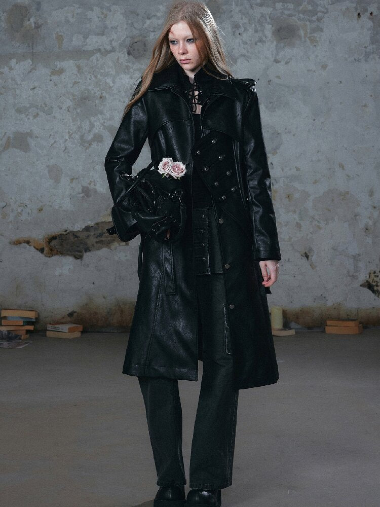 Asymmetrical Heavy Knight Trench Coat【s0000018518】