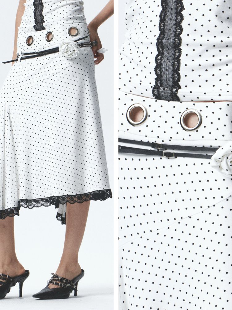 Strapless halter neck tank top and skirt【s0000012680】