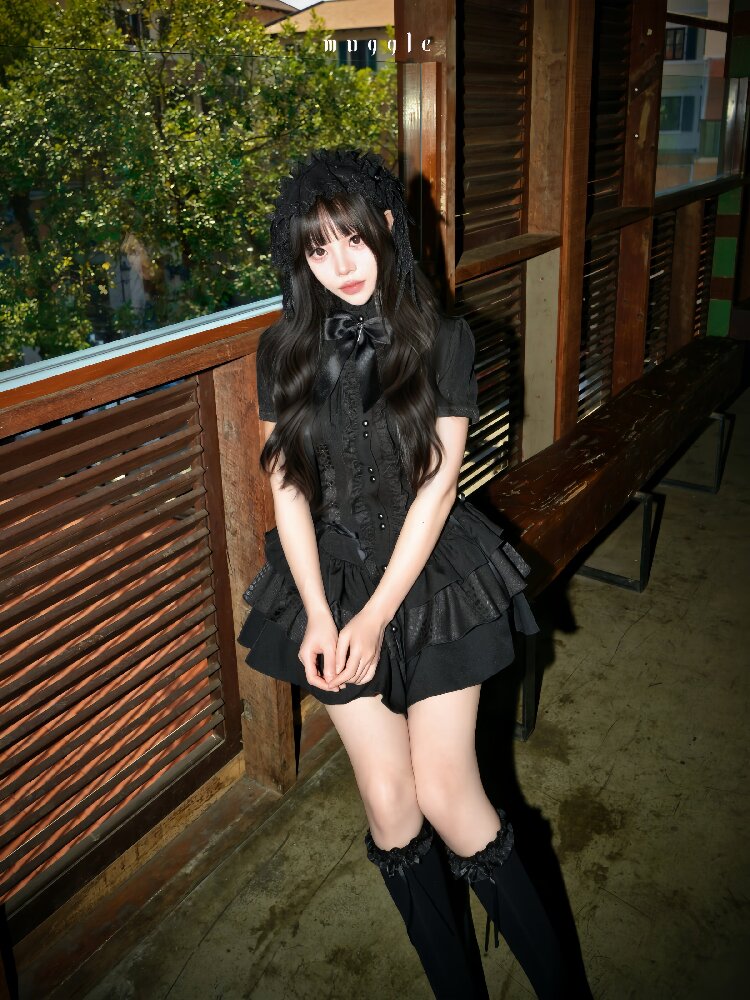 Gothic Vintage Waist Lace Dress【s0000016941】