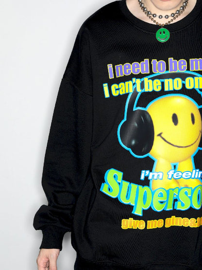 American Casual Street Smiley Loose Pullover [S0000010265]