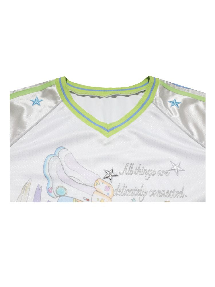 Patchwork Short Sleeve Jersey【s0000012196】