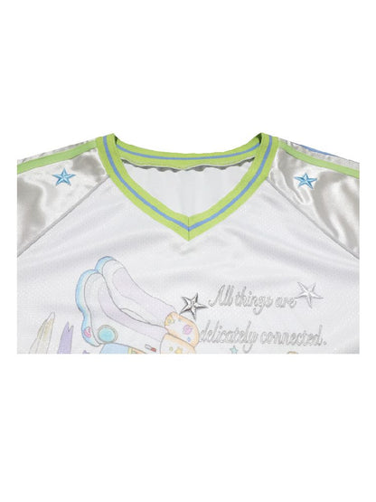 Patchwork Short Sleeve Jersey【s0000012196】