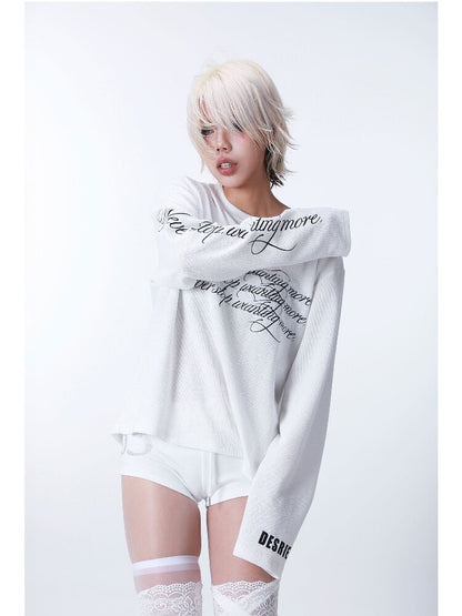 Flower Embroidered Waffle T-Shirt【s0000016186】