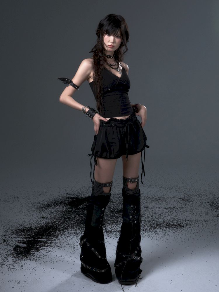 Bow Tie Rope Satin Pod Puffy Skirt【s0000012441】