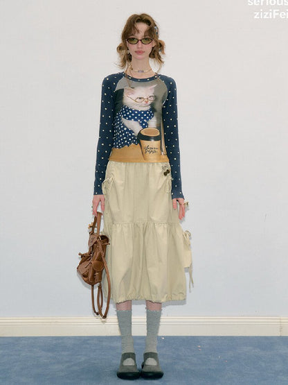 Pocket Drawstring Midi Skirt【s0000017888】