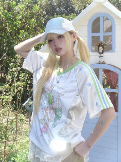 Patchwork Short Sleeve Jersey【s0000012196】