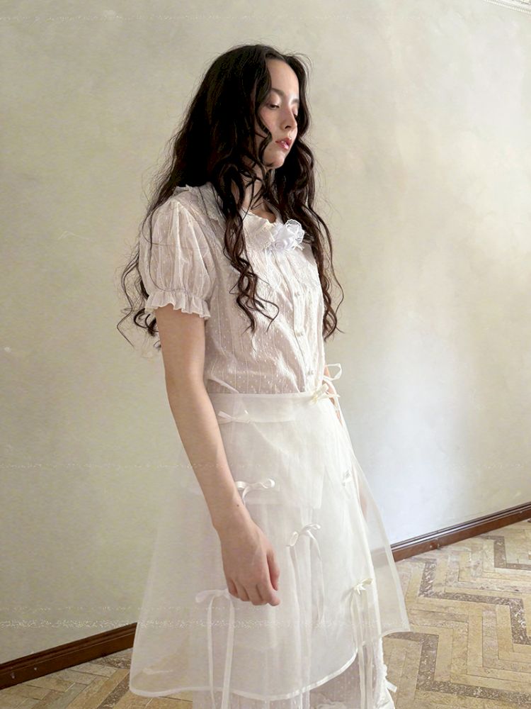 Short-sleeved cotton shirt【s0000012762】