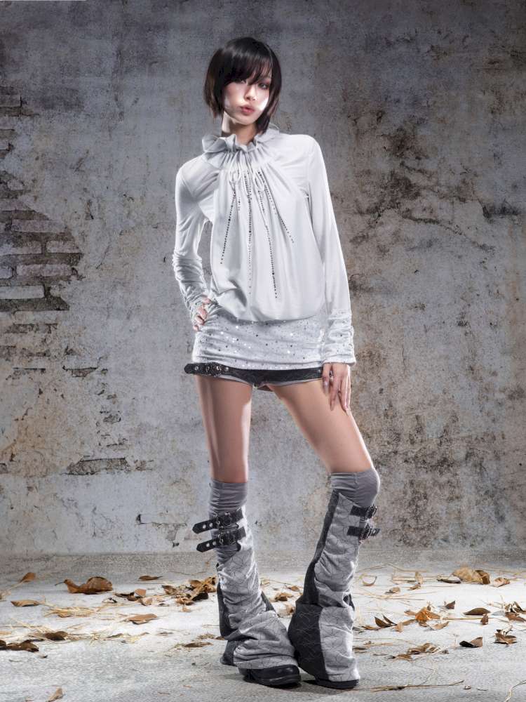 Pull-Over Collar Knit Dress【s0000014491】