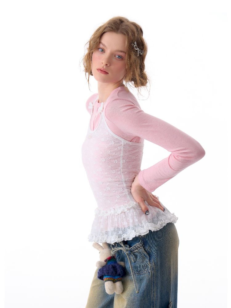 Hollow Hanging Neck Vest Camisole【s0000011677】