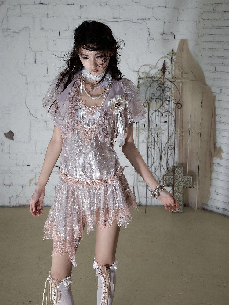 Dreamy Pure Desire Lace Star Dress【s0000017233】