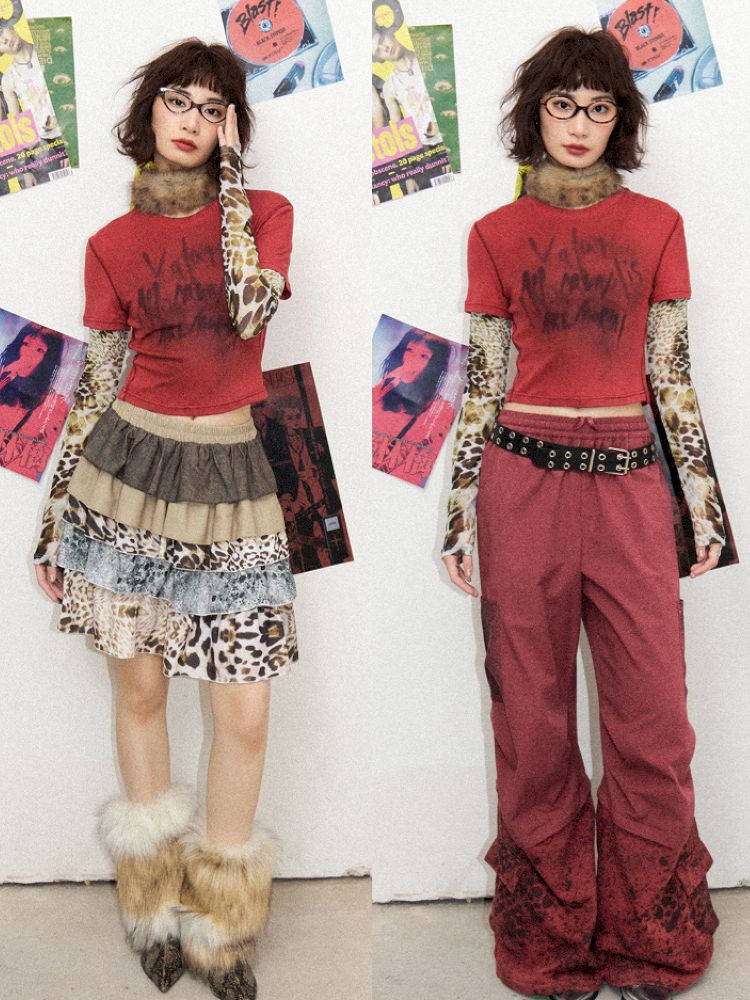 Fake two pieces long-sleeved T-shirt【s0000012274】