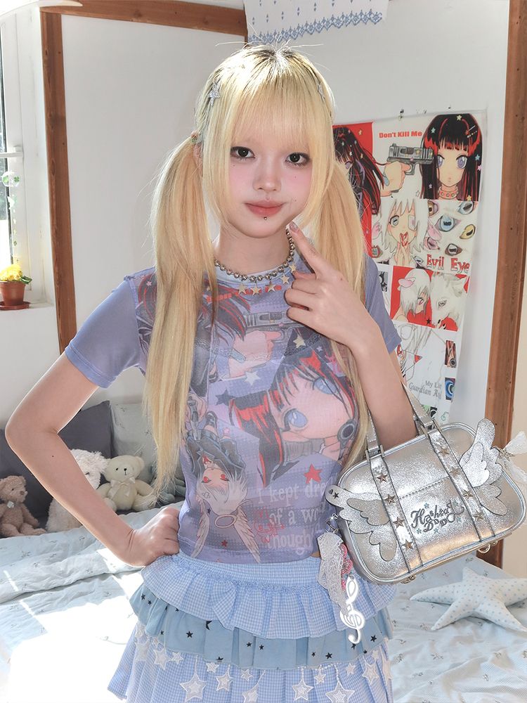 KillAngel Short Sleeve Mesh T-Shirt【s0000012330】