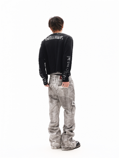 Rock Slogan Skull Sweatshirt【s0000018324】