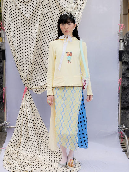 Printed Hood Girl Long Sleeve T【s0000015848】