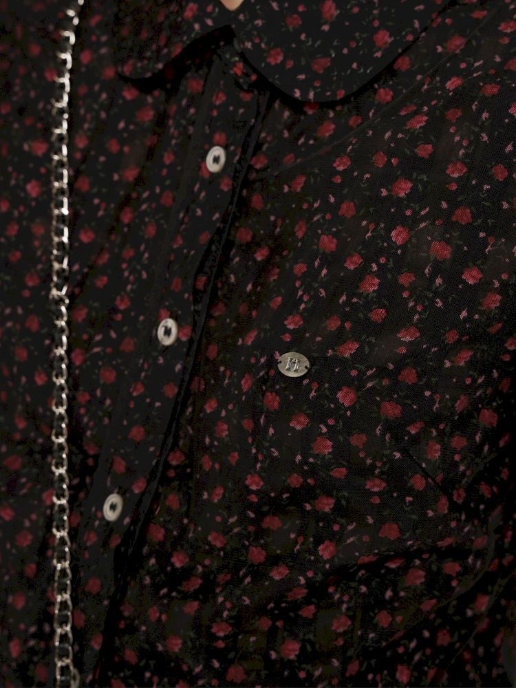 Doll collar cotton lace short-sleeved shirt【s0000012538】