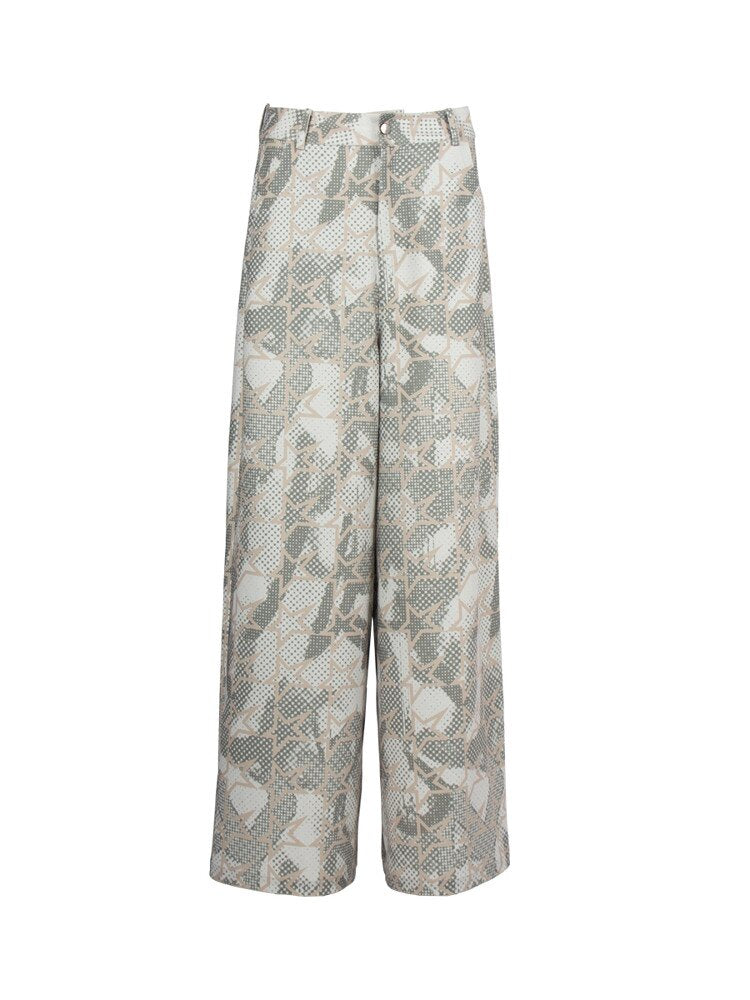 Vintage Graffiti Stars Print Pants【s0000018058】