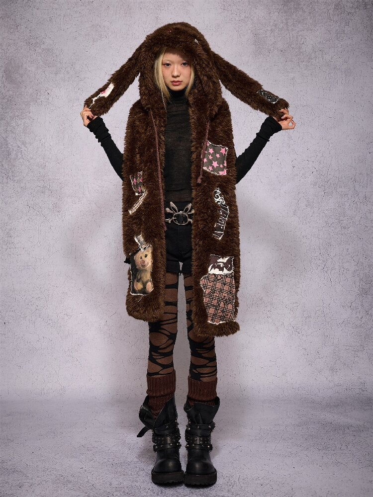Lop Rabbit Doll Hat Scarf【s0000019135】