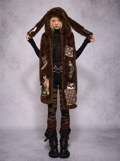 Lop Rabbit Doll Hat Scarf【s0000019135】