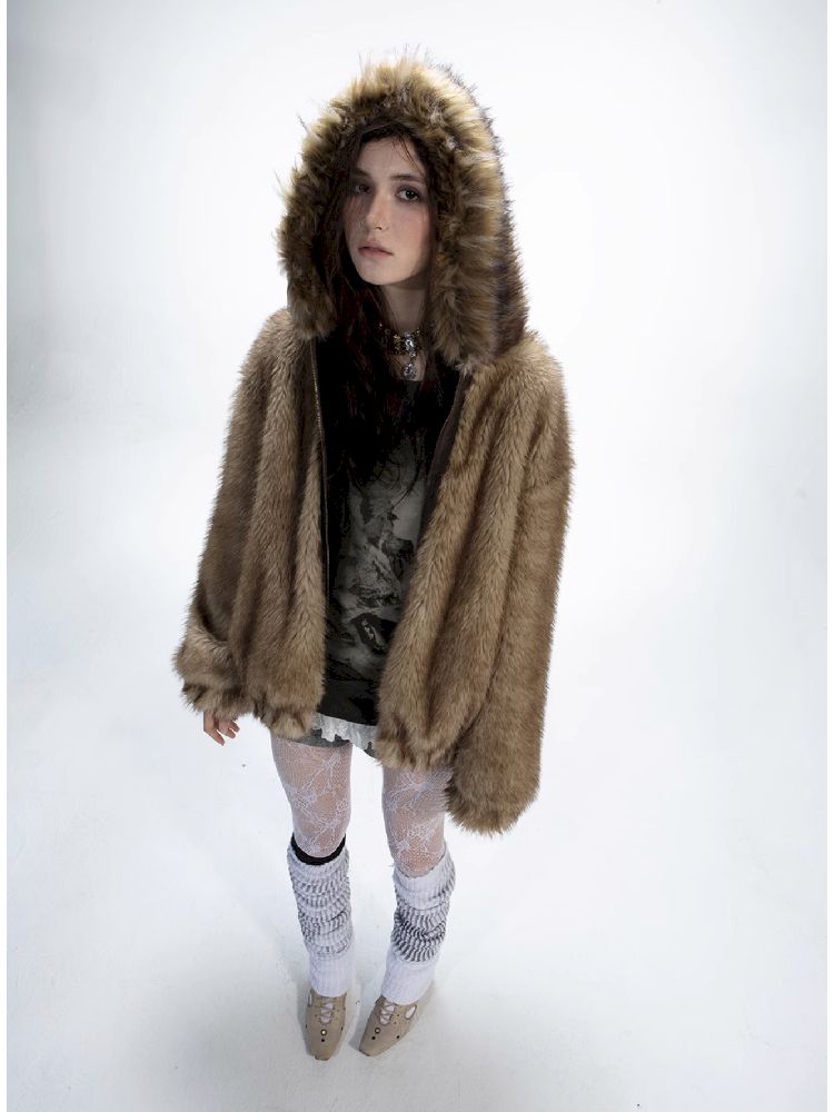 Fur Collar Thick Coat Reversible【s0000011272】