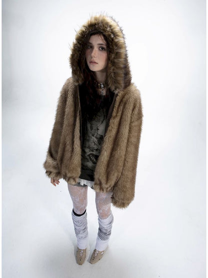 Fur Collar Thick Coat Reversible【s0000011272】