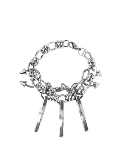 Cracked Pillar Spiked Rivet Bracelet【s0000018998】