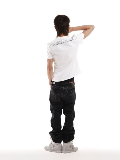 Distressed Star Union Jack T-Shirt【s0000018248】