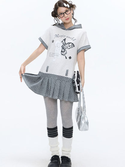 Glitter Pink Print Sweatshirt【s0000016379】