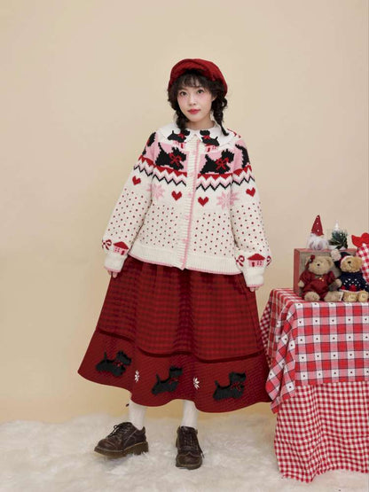Puppy Bow Embroidery Lace Shirt【s0000015099】