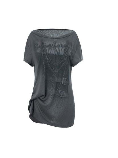 Knot Shape Short Sleeve T-shirt【s0000012212】