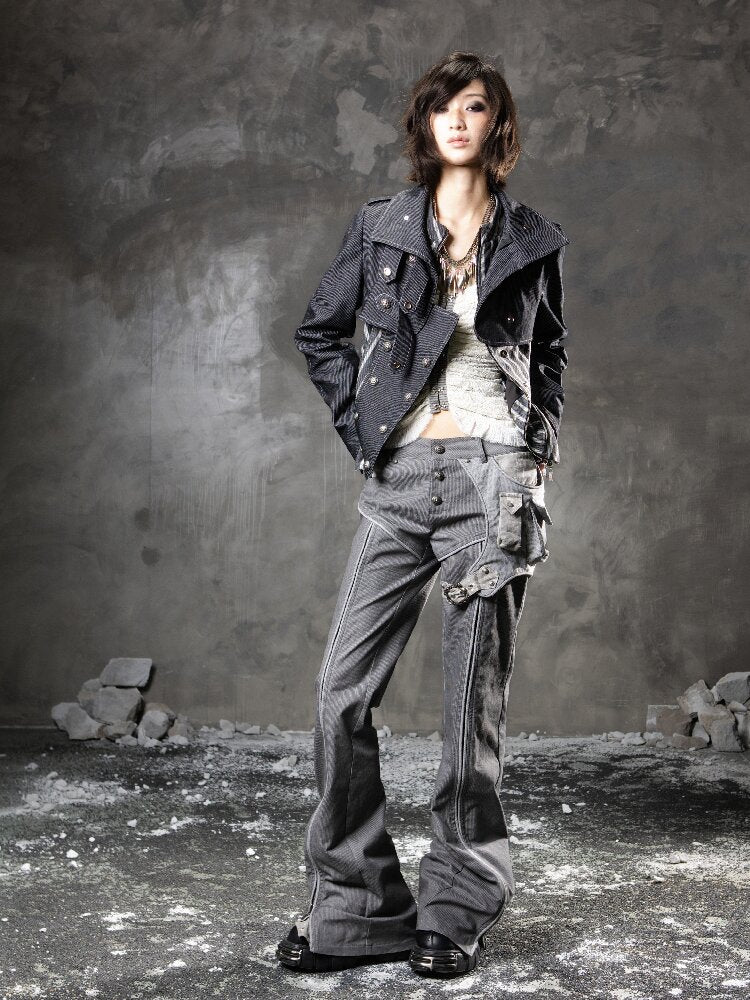 Multi-Wear Straight Flared Pants【s0000015955】